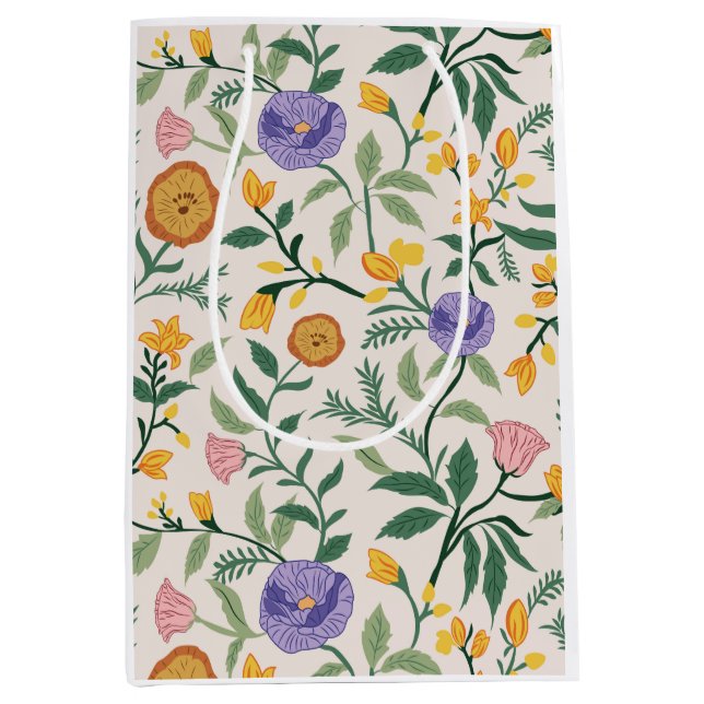 Sac Cadeau Moyen Fleurs sauvages (Devant)