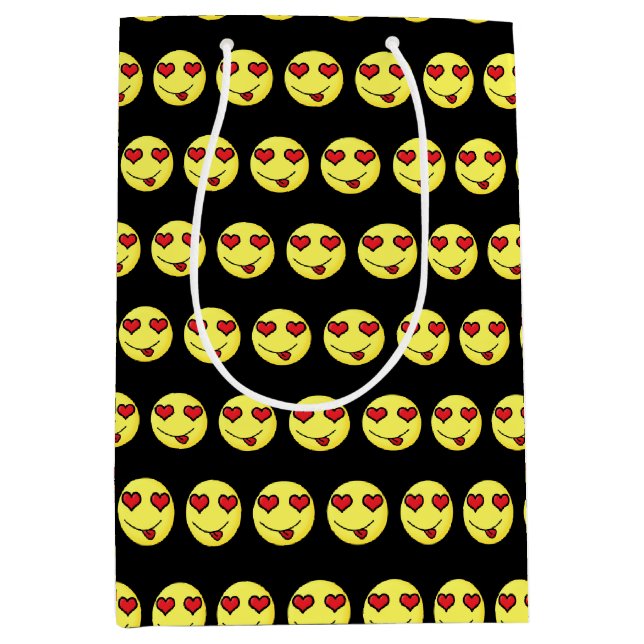 Sac Cadeau Moyen flirter emoji (Devant)