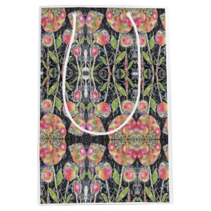 Sac Cadeau Moyen Floral Abstrait
