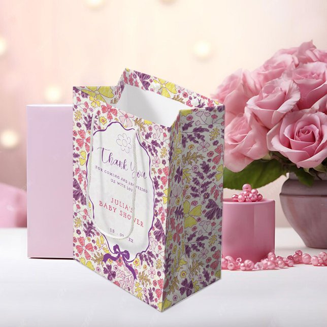 Sac Cadeau Moyen Flower Baby (Créateur téléchargé)