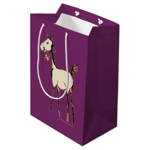 Sac Cadeau Moyen Foie Vintage avec fleurs