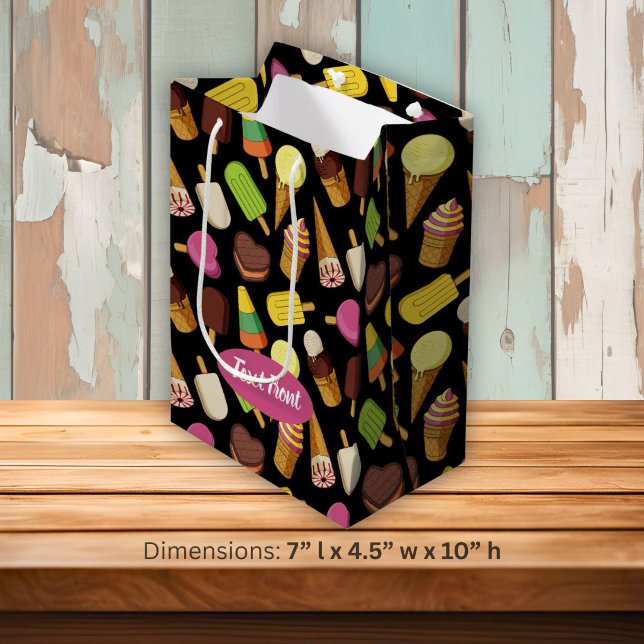 Sac Cadeau Moyen Fond de glace (Créateur téléchargé)