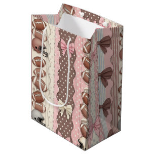 Sac Cadeau Moyen Football Coquette à motif léopard (10)