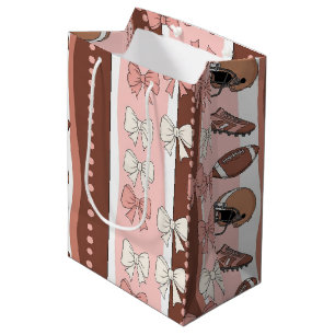 Sac Cadeau Moyen Football Coquette à motif léopard (12)