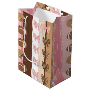 Sac Cadeau Moyen Football Coquette à motif léopard (9)