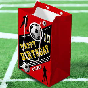 Sac Cadeau Moyen Football moderne Joueur de balle de football Anniv
