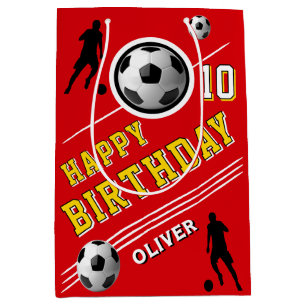 Sac Cadeau Moyen Football moderne Joueur de balle de football Anniv
