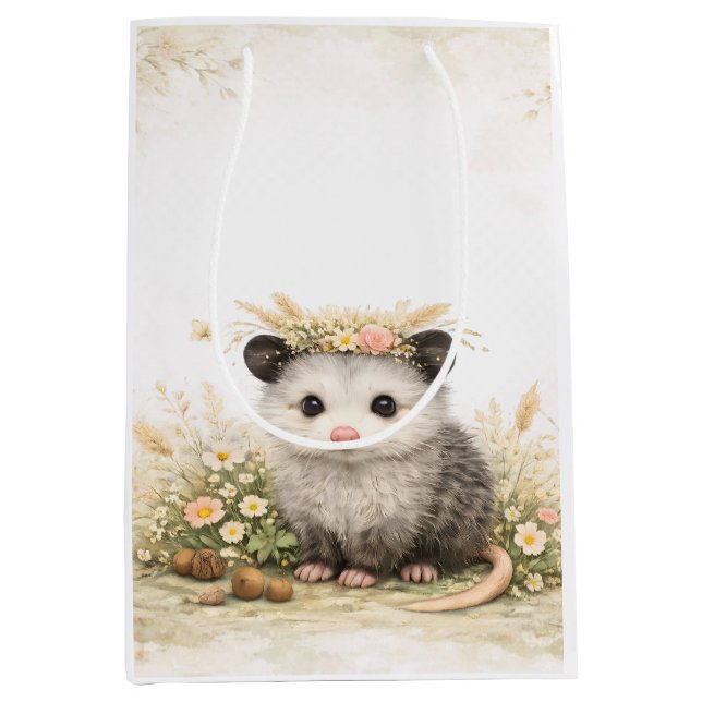 Sac Cadeau Moyen Forest friend woodland opossum  (Devant)