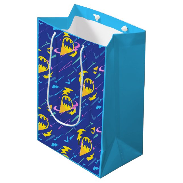 Sac Cadeau Moyen Forever Batman Bat Signal Pattern (Devant Angle)