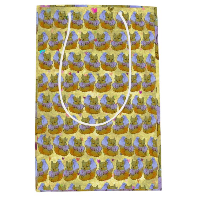 Sac Cadeau Moyen Fox named Dice (Devant)