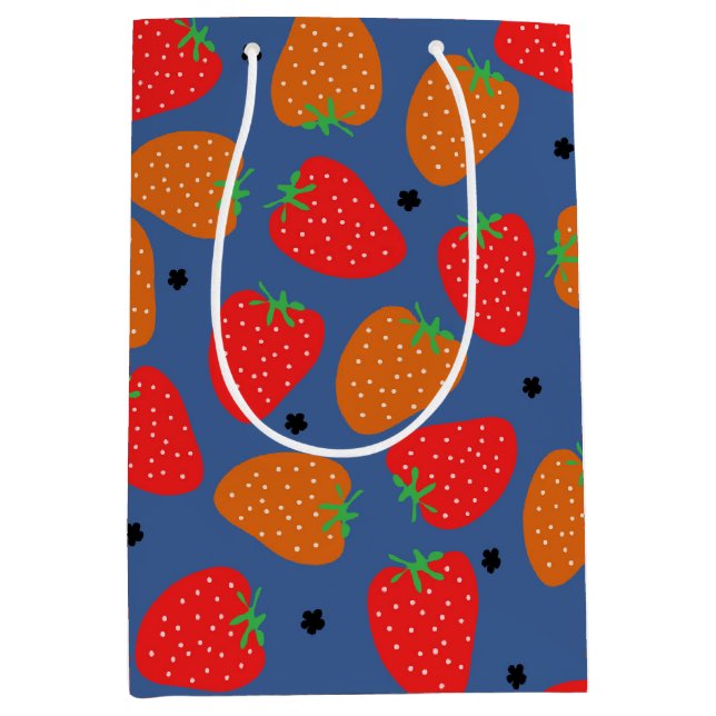 Sac Cadeau Moyen Fraise sucrée (Devant)