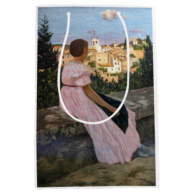 Sac Cadeau Moyen Frederic Bazille - La robe rose (Devant)