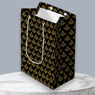 Sac Cadeau Moyen Freemason Masonic Carré et Compass Freemasony