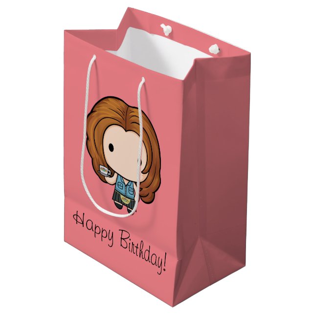 Sac Cadeau Moyen FRIENDS™ | Rachel Chibi (Devant Angle)