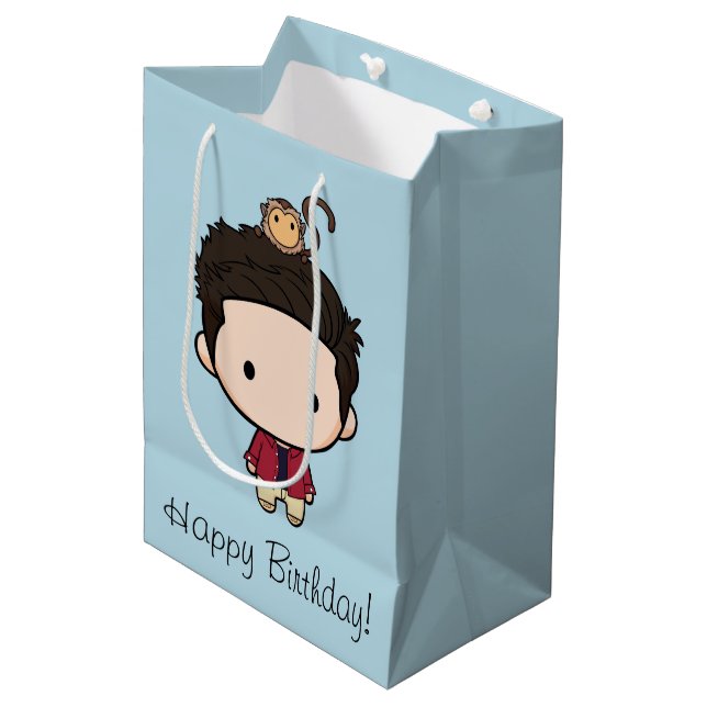 Sac Cadeau Moyen FRIENDS™ | Ross Chibi (Devant Angle)