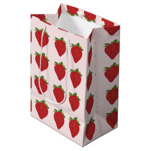 Sac Cadeau Moyen Fruit fraise mignonne fraises été mûre