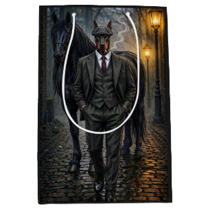 Sac Cadeau Moyen Gangster Doberman Blank 