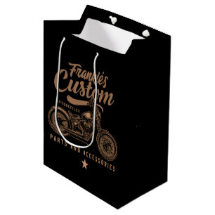 Sac Cadeau Moyen Garage de moto personnalisé Bobber pour motard