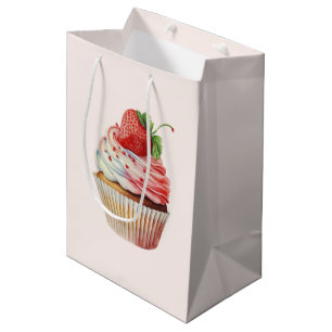 Sac Cadeau Moyen Gâteau Cupcake Sucré Dessert