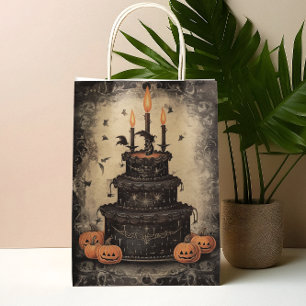 Sac Cadeau Moyen Gâteau vintage d'Halloween