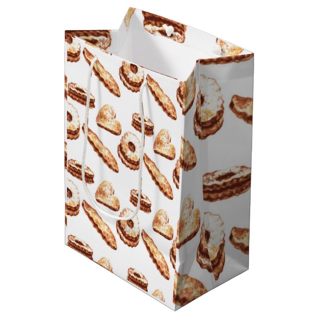 Sac Cadeau Moyen Gâteaux (Devant Angle)