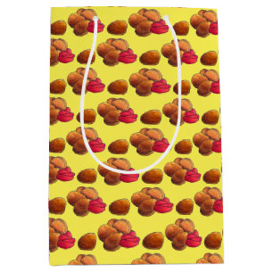 Sac Cadeau Moyen Gâteaux de poulet avec Ketchup Junk Food Foody