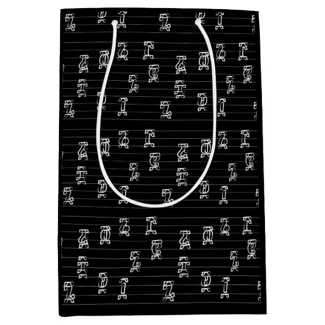 Sac Cadeau Moyen Ge’ez Numbers Illustration – Traditional Ethiopian (Devant)