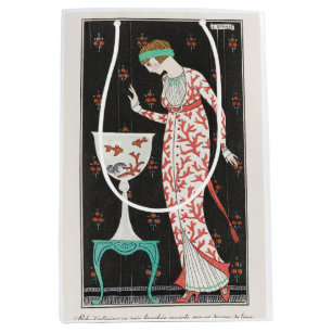 Sac Cadeau Moyen George Barbier, Sac-cadeau Art Déco Moyen