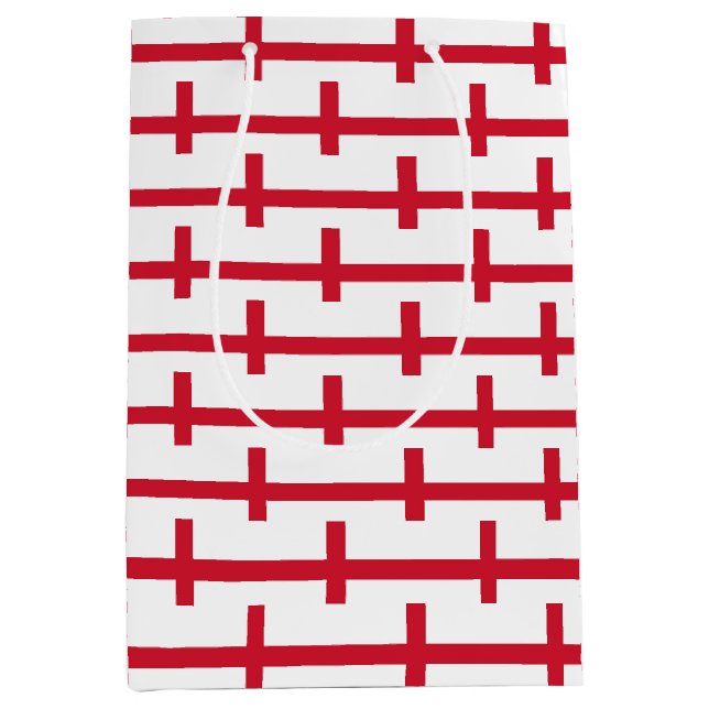 Sac Cadeau Moyen Gift Bag with England flag (Devant)