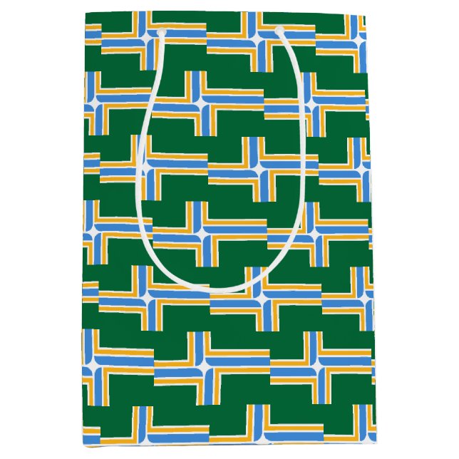 Sac Cadeau Moyen Gift Bag with flag of Portland City, USA (Devant)