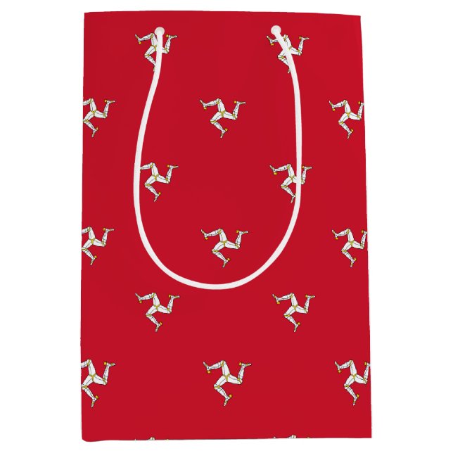 Sac Cadeau Moyen Gift Bag with Isle of Man flag (Devant)