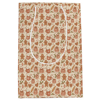 Sac Cadeau Moyen Gingerbread Joy