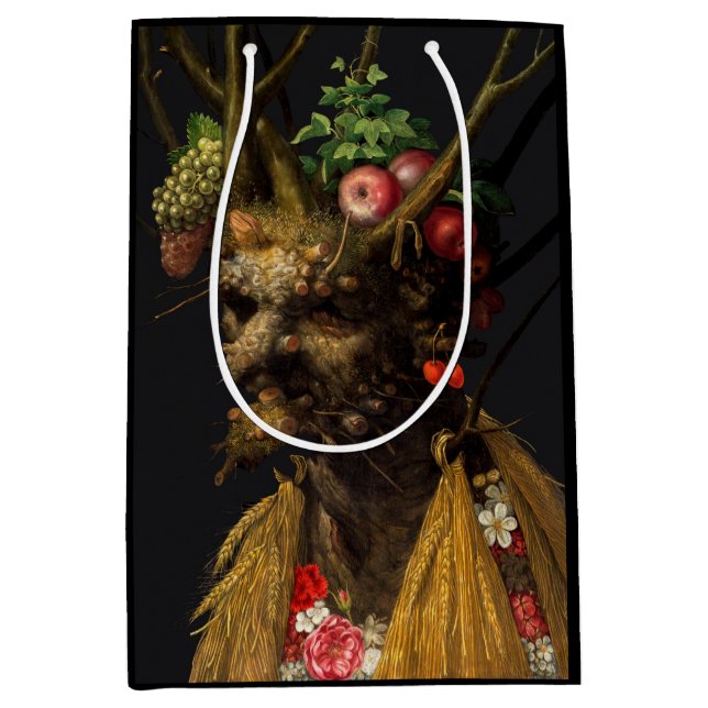Sac Cadeau Moyen Giuseppe Arcimboldo - Quatre saisons en une tête (Devant)