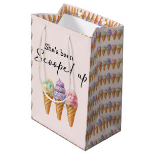 Sac Cadeau Moyen Glace Crème Été Écuelle Faveur de Mariage de la Ma