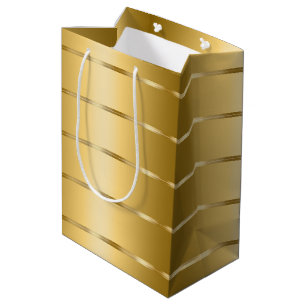 Sac Cadeau Moyen Glam Ruban Doré Baby Shower