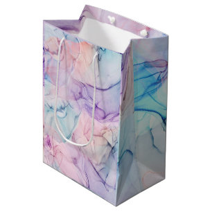 Sac Cadeau Moyen Glamour Fantastique Aquarelle Pastel Éthéré Délica