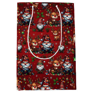 Sac Cadeau Moyen Gnomes Grincheux & Renne Emmêlés