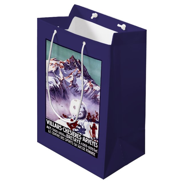 Sac Cadeau Moyen Gnomes vilains faisant l'affiche géante de (Devant Angle)