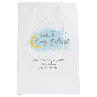 Sac Cadeau Moyen Gold Starlit Baby Boy Bliss Stores Livraison spéci