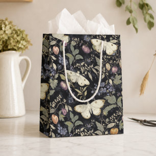 Sac Cadeau Moyen Gothique Vintage Papillon Floral Halloween