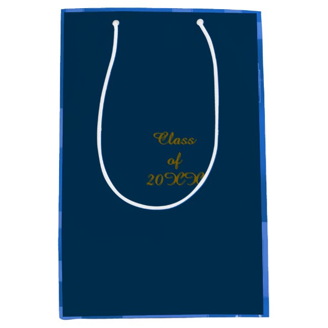 Sac Cadeau Moyen Graduation géométrique (Devant)