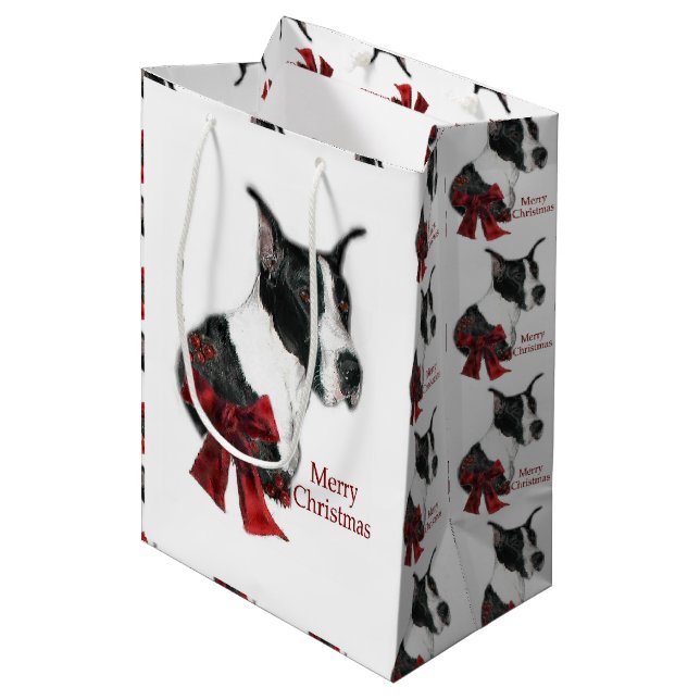 Sac Cadeau Moyen Great Dane (Devant Angle)