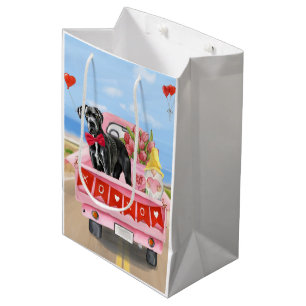 Sac Cadeau Moyen Great Dane Chien Valentine's Day Truck