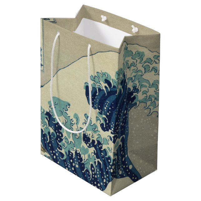 Sac Cadeau Moyen Great Wave Off the Coast of Kanagawa by Hokusai (Dos Angle)