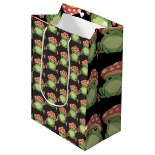 Sac Cadeau Moyen Grenouille esthétique Cottagecore Mignonne avec Ch