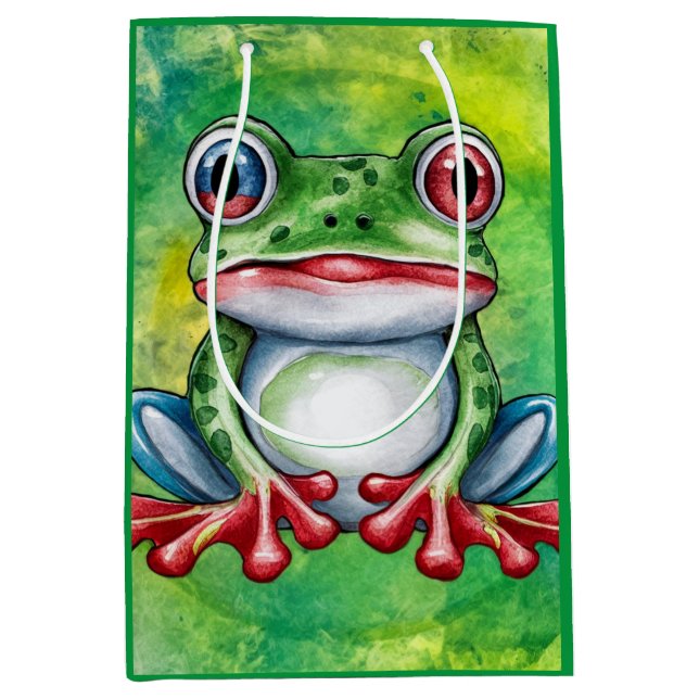 Sac Cadeau Moyen Grenouille mûre (Devant)