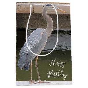 Sac Cadeau Moyen Grey Heron