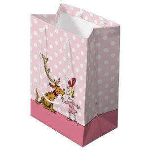 Sac Cadeau Moyen Grinch Max & Cindy Lou Who
