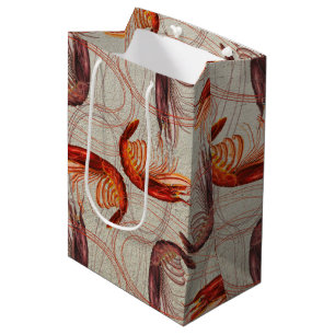 Sac Cadeau Moyen Gros Motif de crevettes Long Antenne