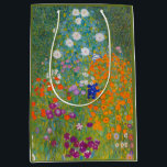 Sac Cadeau Moyen Gustav Klimt - Jardin des fleurs<br><div class="desc">Jardin aux fleurs - Gustav Klimt en 1905-1907</div>